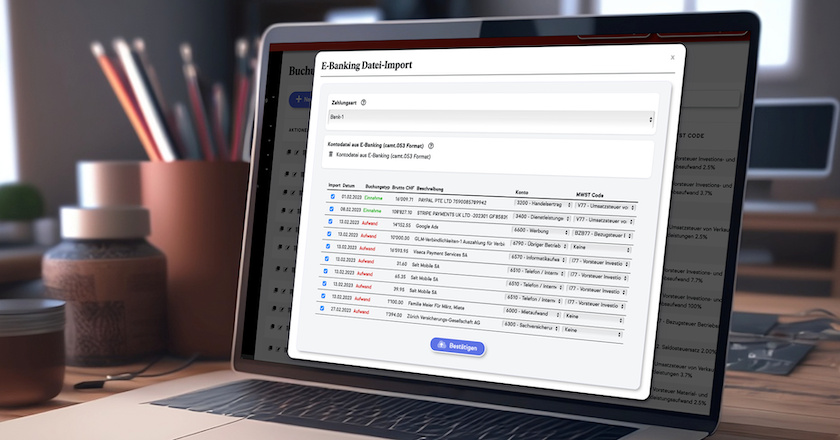 E-Banking Integration: ClickBook® vereinfacht Buchhaltung für Einzelfirmen